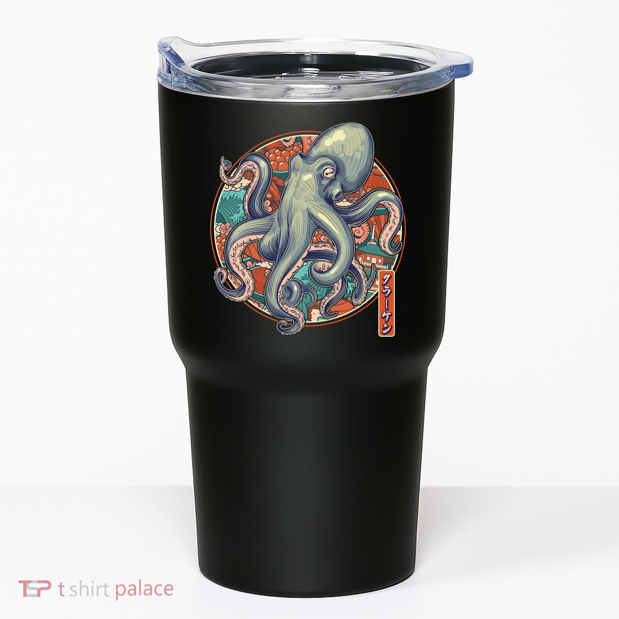 Japanese Kracken Octopus Monster Tumbler