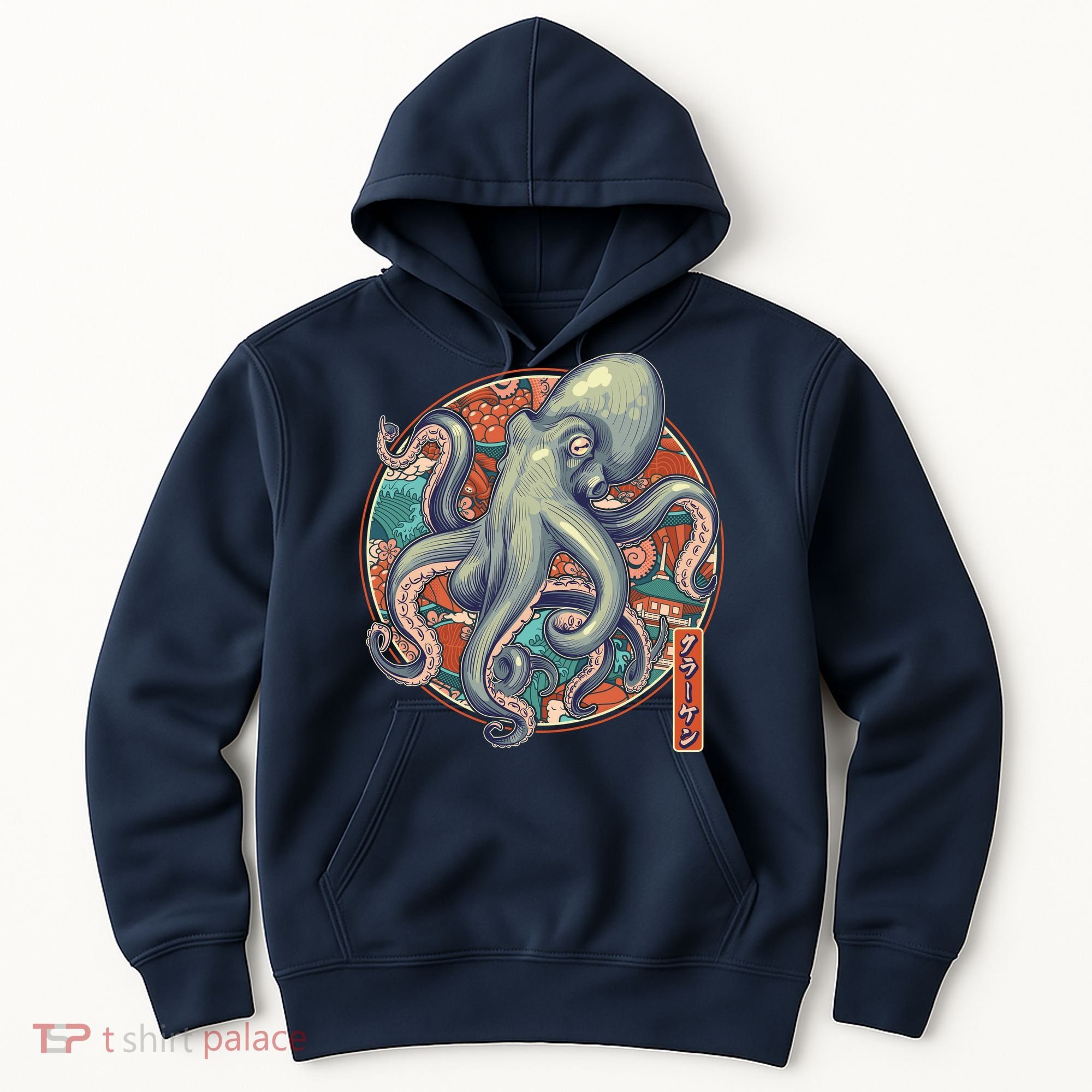 Japanese Kracken Octopus Monster Hoodie
