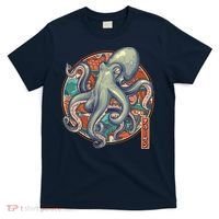 Japanese Kracken Octopus Monster T-Shirt thumb 0