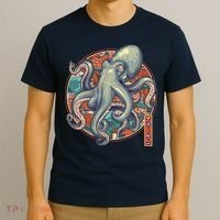 Japanese Kracken Octopus Monster T-Shirt thumb 3
