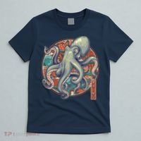 Japanese Kracken Octopus Monster T-Shirt thumb 5