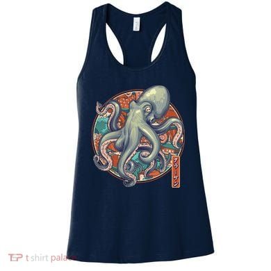 Japanese Kracken Octopus Monster Women's Tank Top
