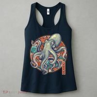 Japanese Kracken Octopus Monster Women's Tank Top thumb 3