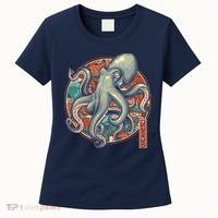 Japanese Kracken Octopus Monster Women's T-Shirt thumb 0