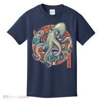 Japanese Kracken Octopus Monster Kids T-Shirt thumb 0