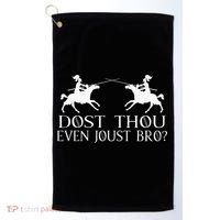Jousting Knight Renaissance Festival Joust Medieval Golf Towel thumb 0