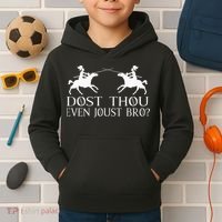 Jousting Knight Renaissance Festival Joust Medieval Kids Hoodie thumb 2