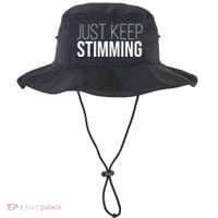 Just Keep Swimming Positive Quote Bucket Hat thumb 0