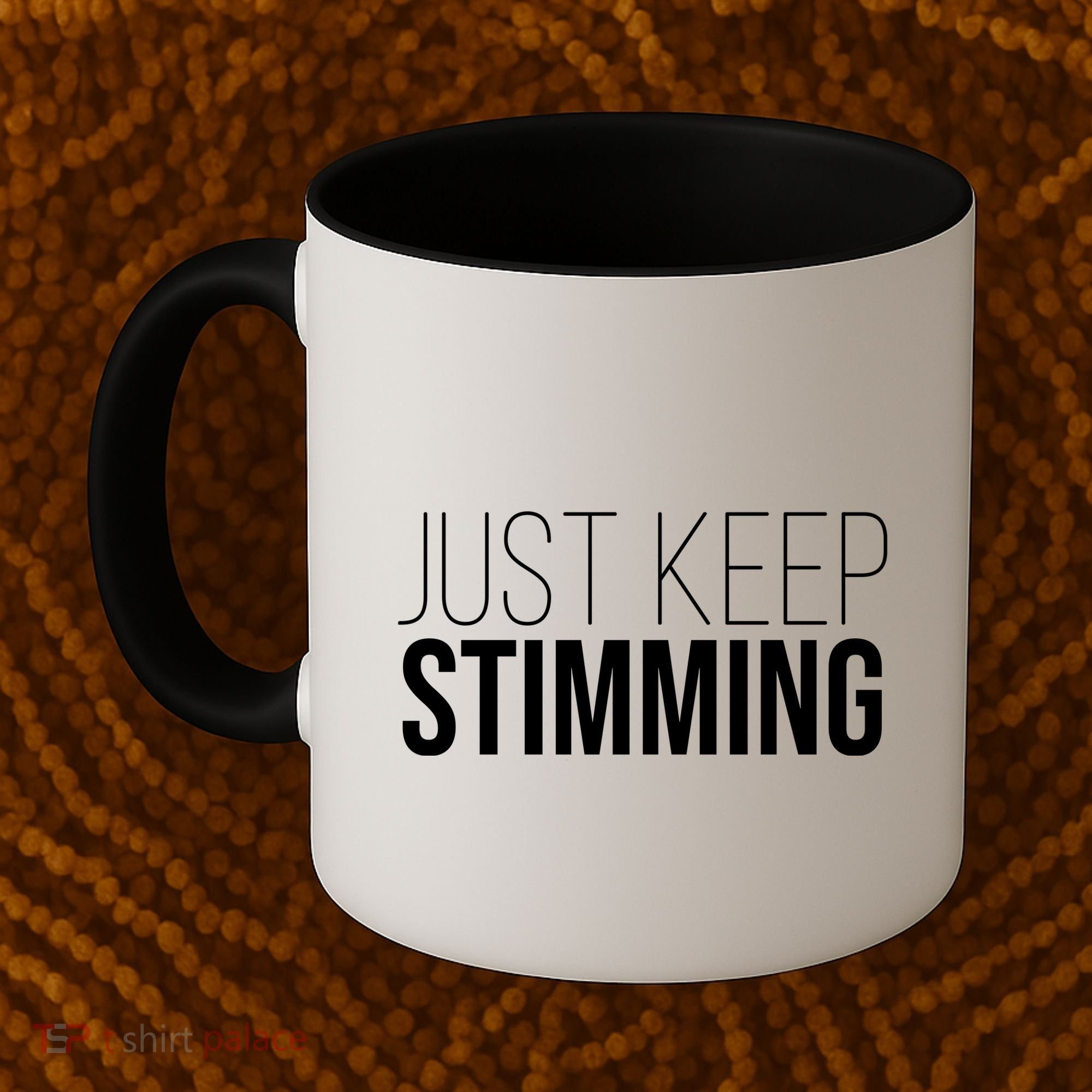 Just Keep Swimming Positive Quote Coffee Mug