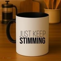 Just Keep Swimming Positive Quote Coffee Mug thumb 4