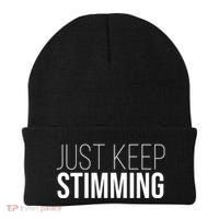Just Keep Swimming Positive Quote Beanie thumb 0