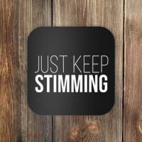 Just Keep Swimming Positive Quote Coaster thumb 0