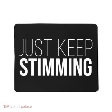Just Keep Swimming Positive Quote Mousepad