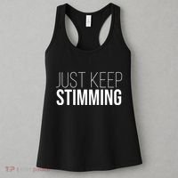 Just Keep Swimming Positive Quote Women's Tank Top thumb 3