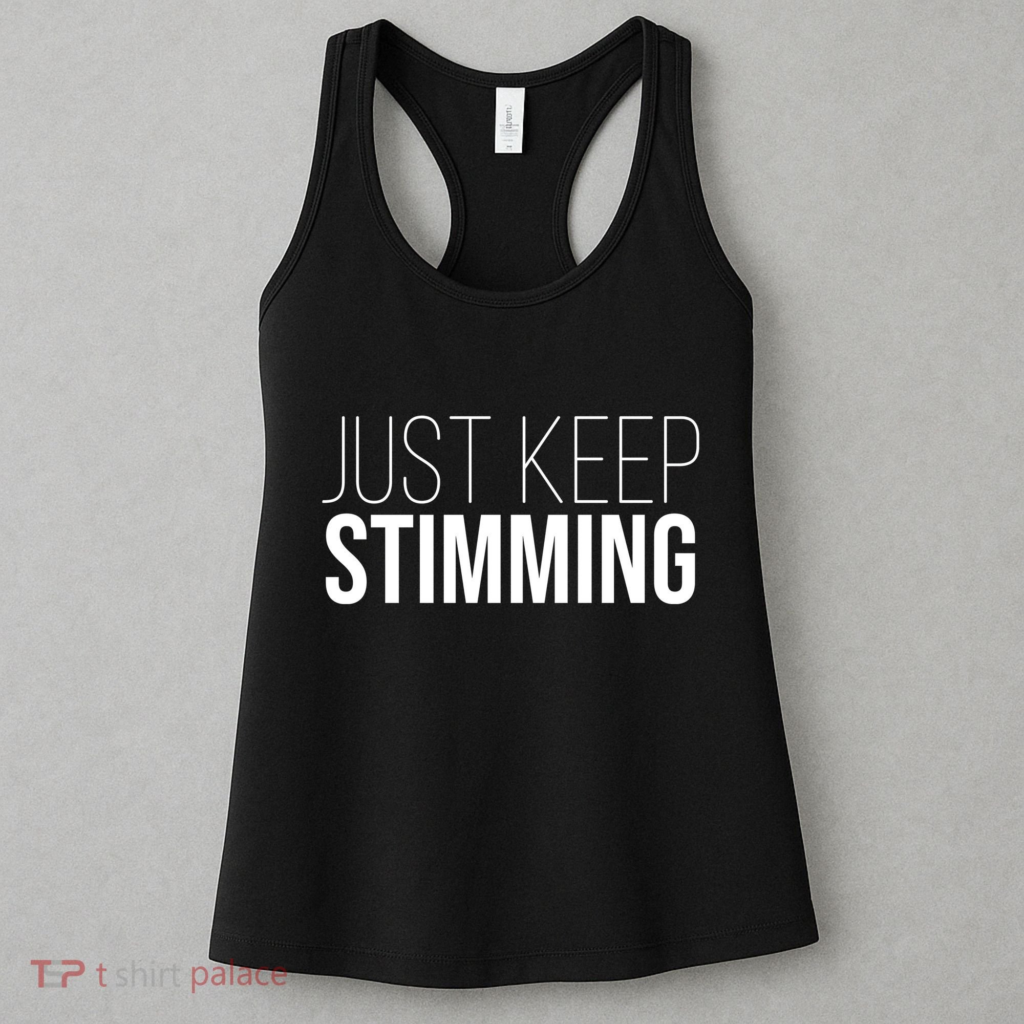 Just Keep Swimming Positive Quote Women's Tank Top