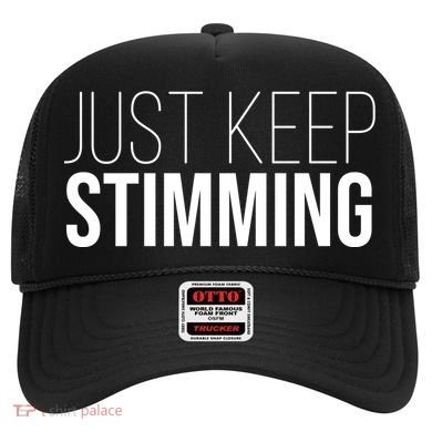 Just Keep Swimming Positive Quote Hat