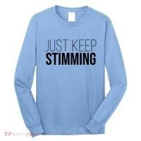 Just Keep Swimming Positive Quote Long Sleeve Shirt thumb 0