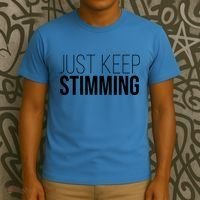 Just Keep Swimming Positive Quote T-Shirt thumb 3