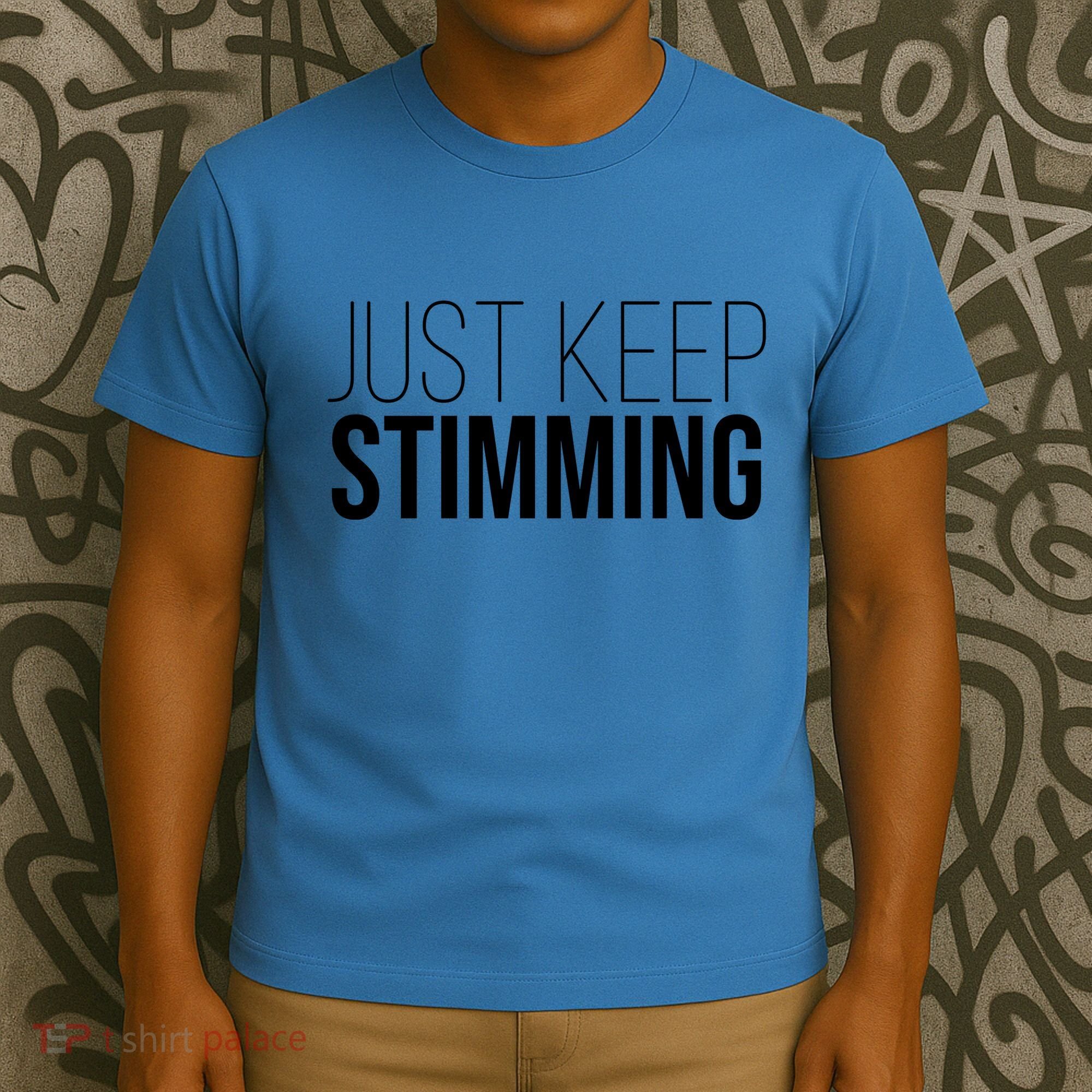 Just Keep Swimming Positive Quote T-Shirt