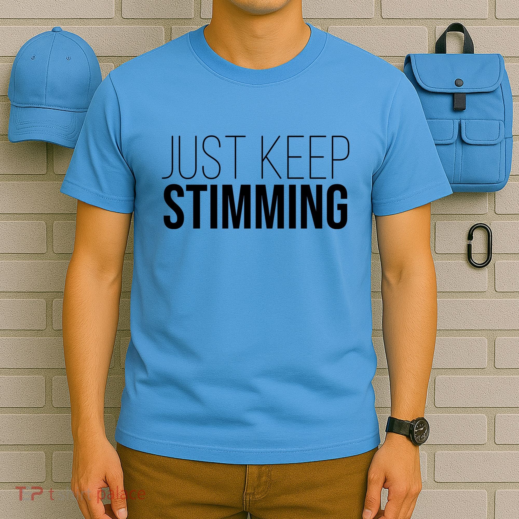 Just Keep Swimming Positive Quote T-Shirt