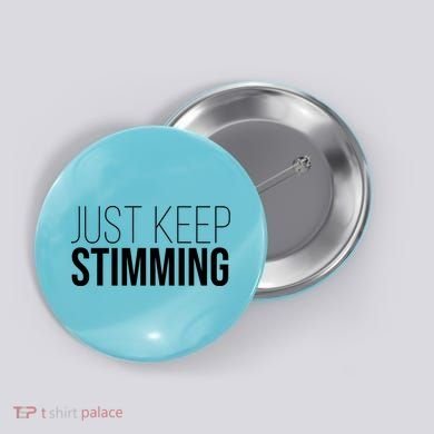 Just Keep Swimming Positive Quote Button