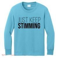 Just Keep Swimming Positive Quote Kids Long Sleeve Shirt thumb 0