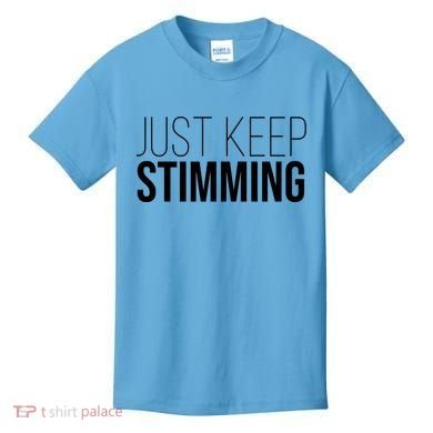 Just Keep Swimming Positive Quote Kids T-Shirt