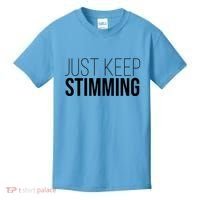Just Keep Swimming Positive Quote Kids T-Shirt thumb 0