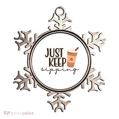 Just Keep Sipping Pumpkin Spice Coffee Lover Ornament