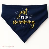Just Keep Swimming USA-Made Doggie Bandana thumb 0
