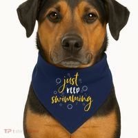 Just Keep Swimming USA-Made Doggie Bandana thumb 1