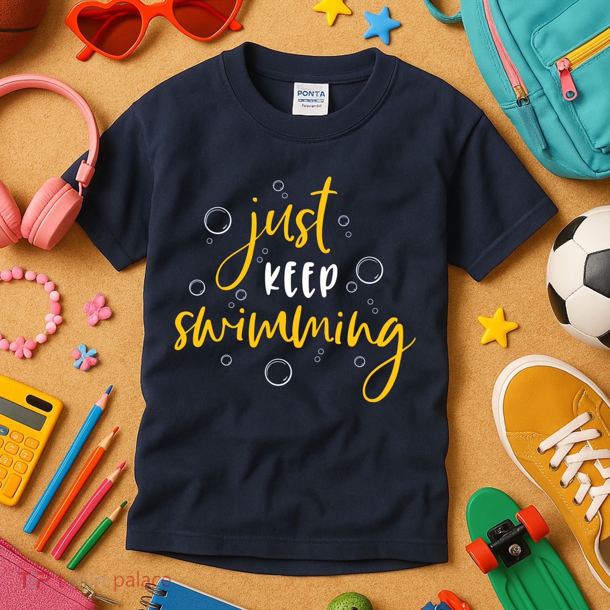 Just Keep Swimming Kids T-Shirt