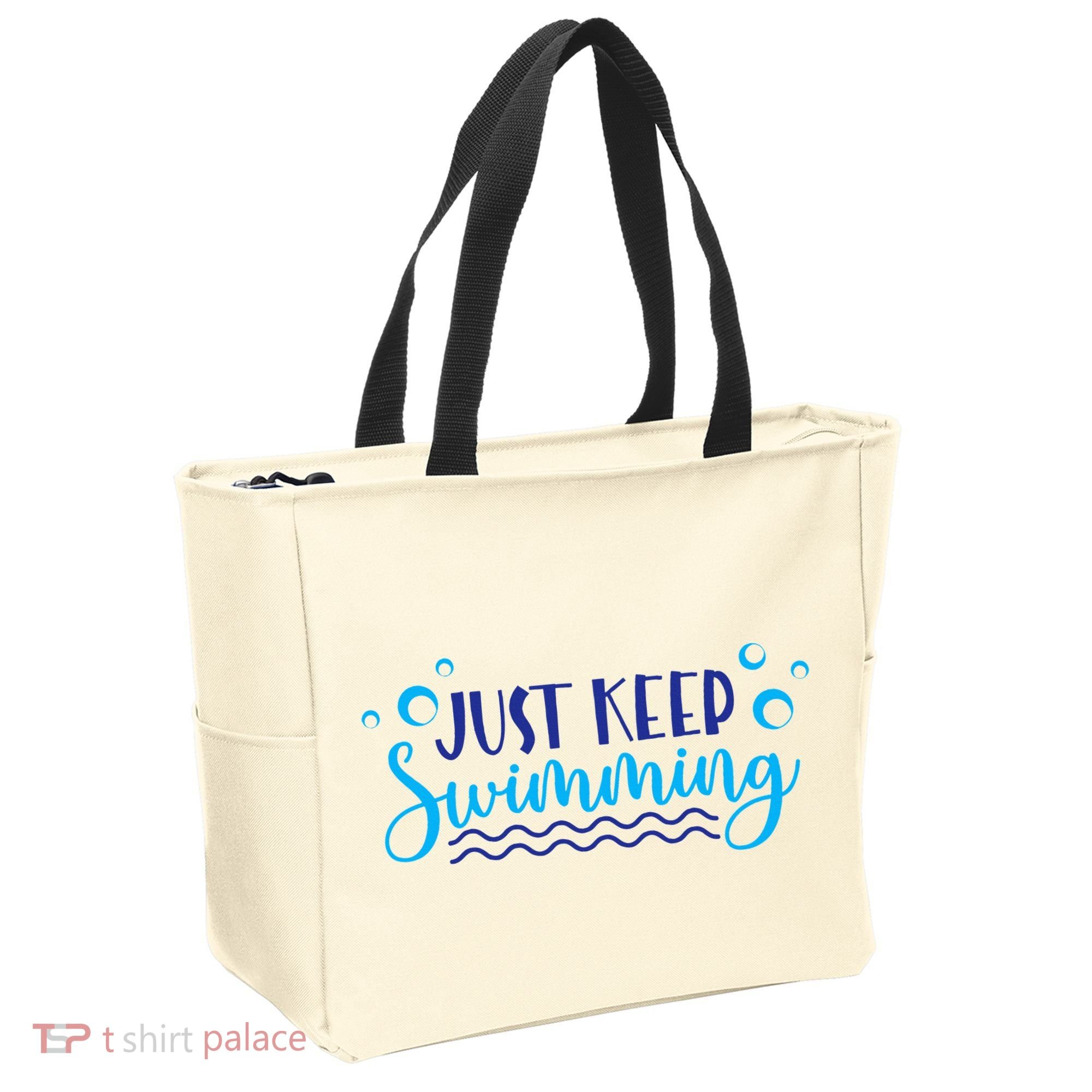 Just Keep Swimming I Love Swim Tote Bag