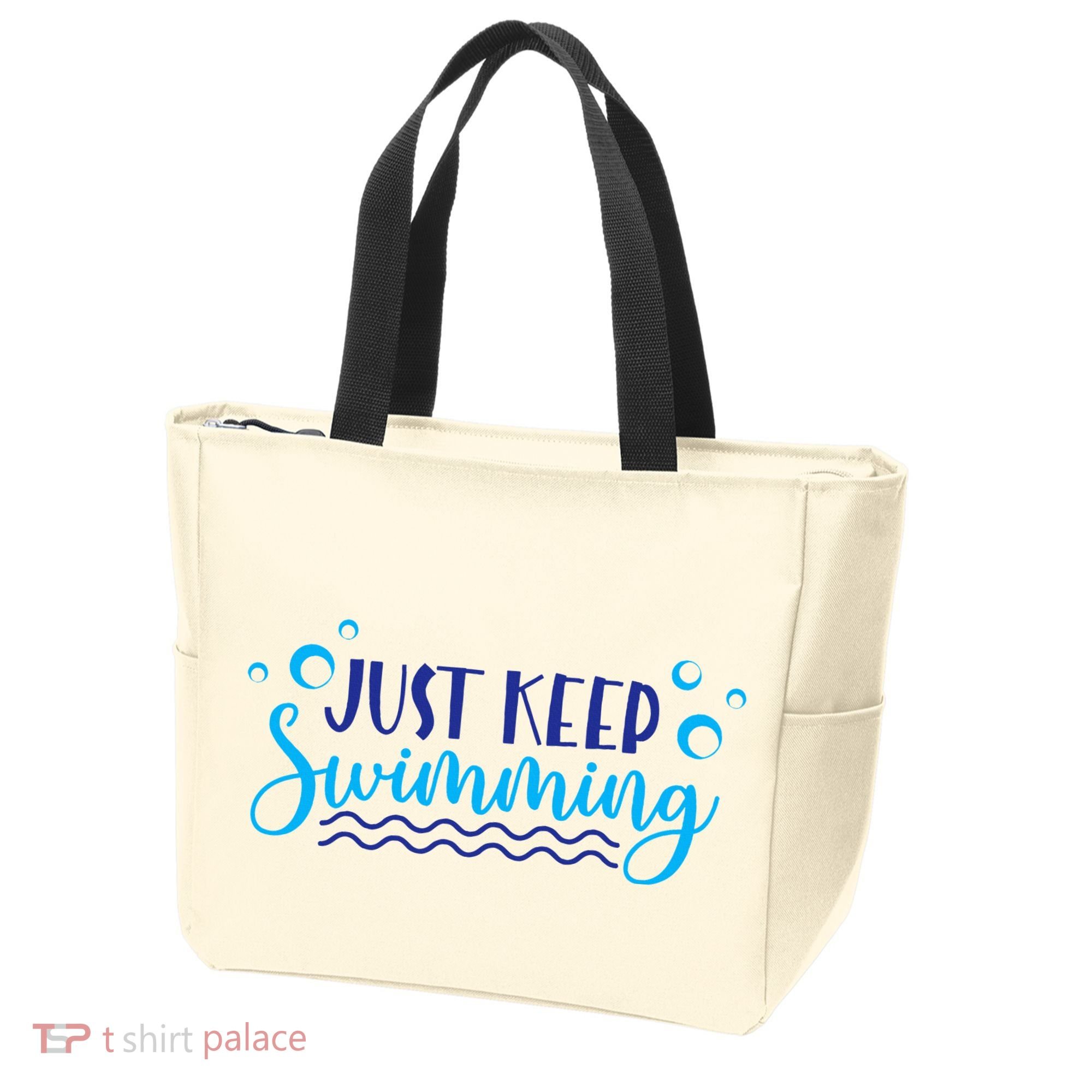 Just Keep Swimming I Love Swim Tote Bag