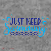 Just Keep Swimming I Love Swim Toddler Hoodie thumb 2