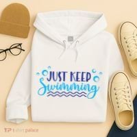 Just Keep Swimming I Love Swim Hoodie thumb 4