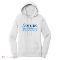 Just Keep Swimming I Love Swim Women's Hoodie thumb 0