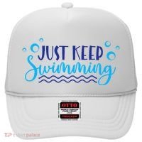 Just Keep Swimming I Love Swim Hat thumb 0