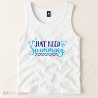Just Keep Swimming I Love Swim Tank Top thumb 2