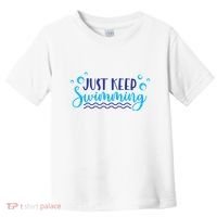 Just Keep Swimming I Love Swim Toddler T-Shirt thumb 0