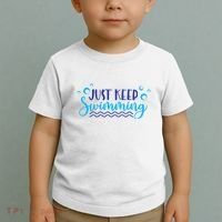 Just Keep Swimming I Love Swim Toddler T-Shirt thumb 2