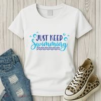 Just Keep Swimming I Love Swim Women's T-Shirt thumb 3