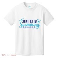 Just Keep Swimming I Love Swim Kids T-Shirt thumb 0