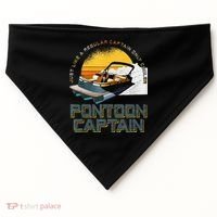 Just Like A Regular Captain Only Cooler Pontoon Captain USA-Made Doggie Bandana thumb 0