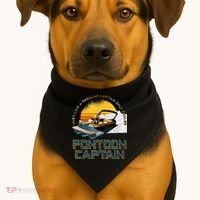 Just Like A Regular Captain Only Cooler Pontoon Captain USA-Made Doggie Bandana thumb 1