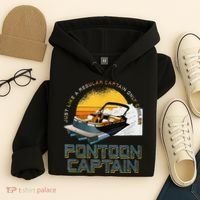 Just Like A Regular Captain Only Cooler Pontoon Captain Hoodie thumb 4