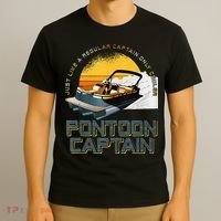 Just Like A Regular Captain Only Cooler Pontoon Captain T-Shirt thumb 3