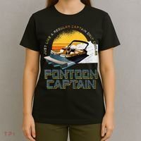 Just Like A Regular Captain Only Cooler Pontoon Captain T-Shirt thumb 4