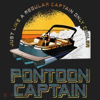 Just Like A Regular Captain Only Cooler Pontoon Captain Beanie thumb 2