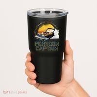 Just Like A Regular Captain Only Cooler Pontoon Captain Tumbler thumb 2